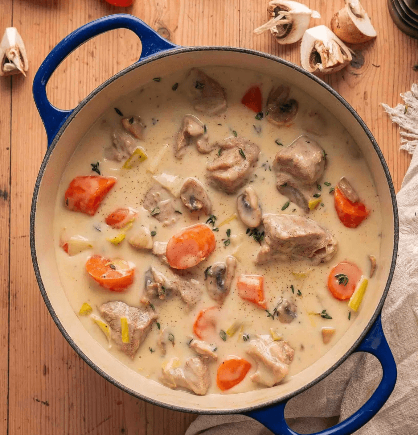 ブランケット・ド・ヴォー（仔牛肉の白いクリーム煮込み）（Blanquette de Veau）の作り方・レシピ