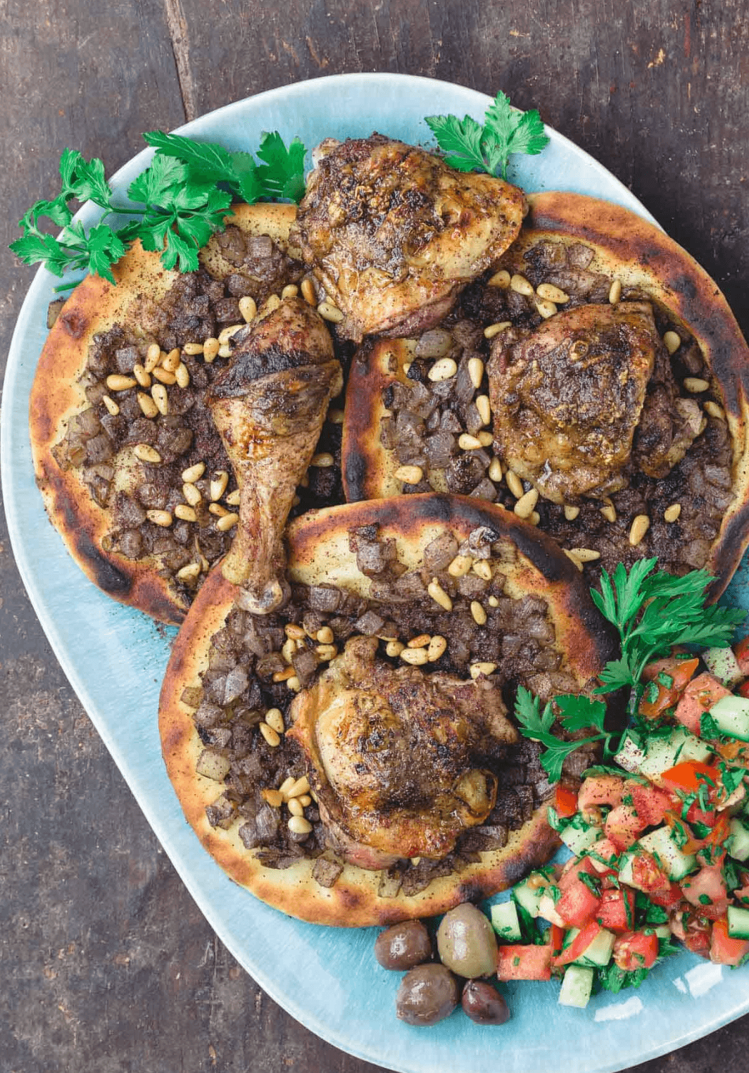 ムサッカン（パレスチナ風スマックチキンのフラットブレッド）（Musakhan）の作り方・レシピ