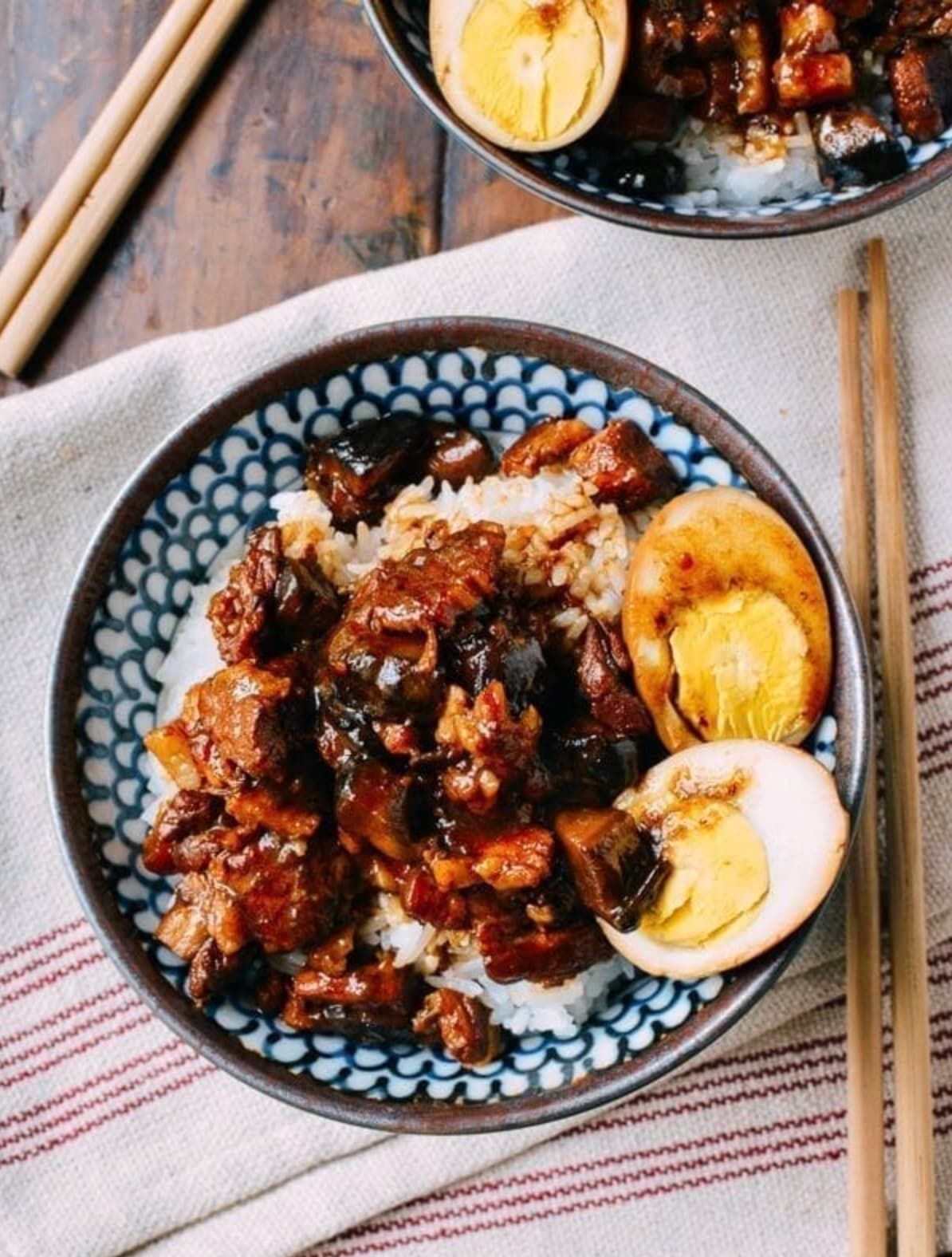 ルーローハン（台湾風豚角煮丼）